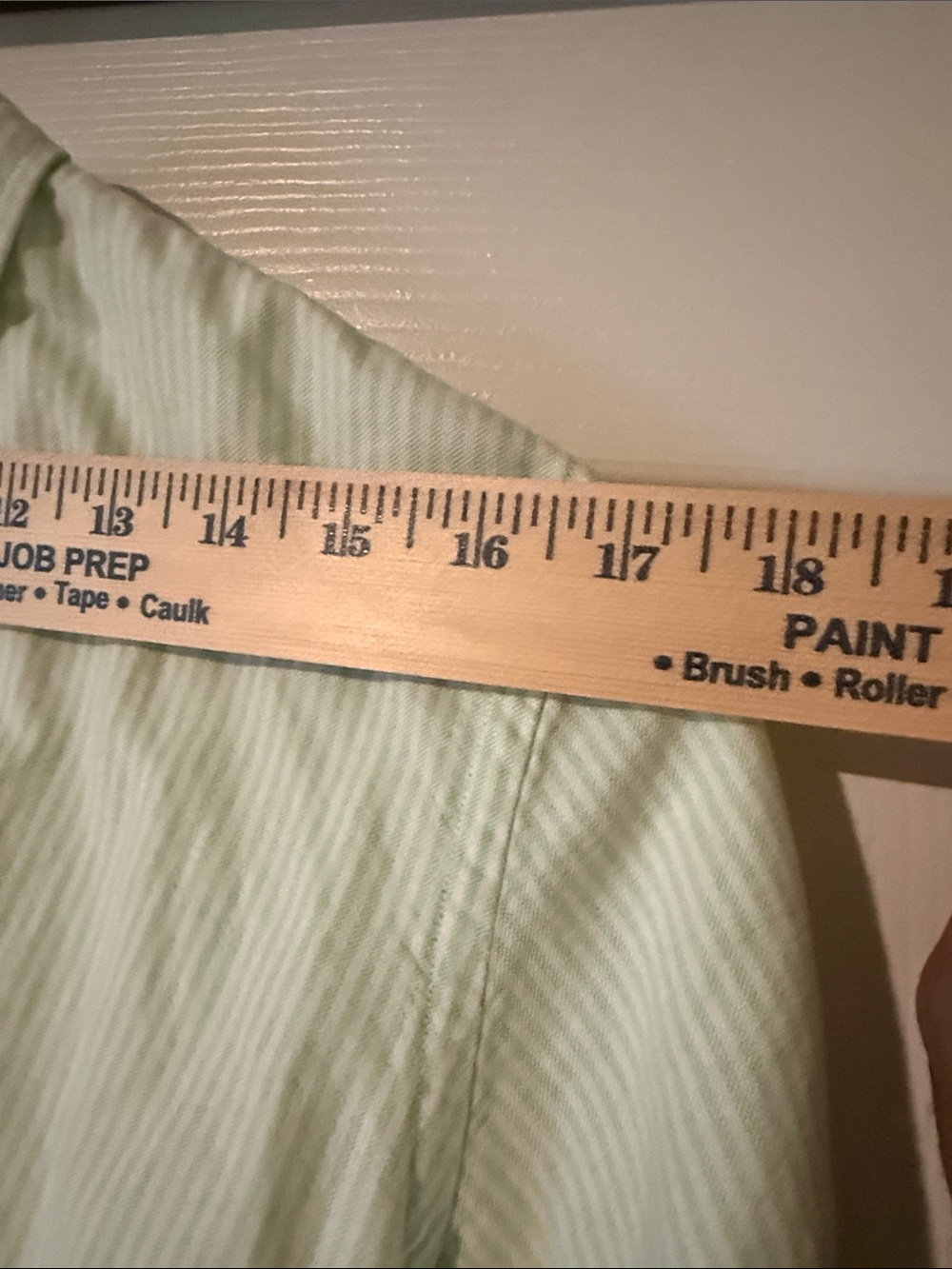 Ralph Lauren Light Mint Green & White Striped Button-Down Shirt - Picture 8 of 10